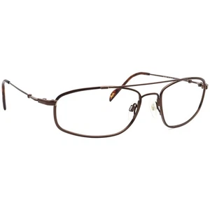 Maui Jim Sunglasses Frame Only MJ-303-23 Flexon Brown Pilot Metal Japan 60 mm - Picture 1 of 6