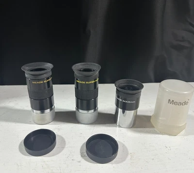 Meade 1.25" 26mm Super Plossl Telescope Eyepiece Binoviewer Pair + 9mm MA Taiwan - Image 1 of 3