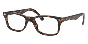 Nuevas gafas cuadradas unisex Ray-Ban RX5228 2012 Dark Havana/lente transparente 53 mm - Imagen 1 de 5