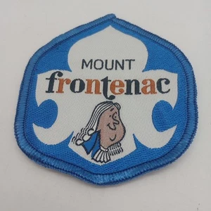 Vintage Ski Patch Mount Frontenac Minnesota Resort 1968-2003 blau weiß selten - Bild 1 von 5