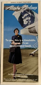 Alaska Airlines Timetable - Nov 1995 - Picture 1 of 2
