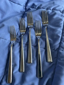 Towle Living Collection DREAM Stainless Salad Forks 7-3/4” Flatware Glossy - Picture 1 of 2