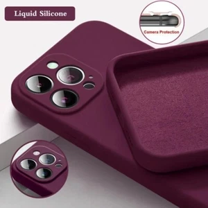 Ultraweiche stoßfeste Silikonhülle für Apple iPhone13,12,11,14,15,16ProMax+ - Bild 1 von 30