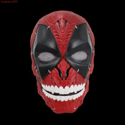 Deadpool Skull Mask Halloween Cosplay Prop Hand-Paint Bar Party Adult Resin Mask - Image 1 of 4