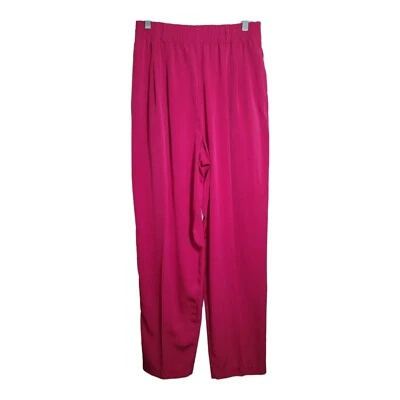 Pantalones Medianos Karen Scott De Colección Fucsia Pull On Cintura Elástica Foto 1 de 4