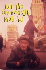 The Honeymooners•Ed Norton Art Carney in Times Square 1954•TV POSTCARD - Picture 1 of 1