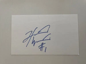 Hakeem Warrick Autographed 3X5 Signed Index Card NCAA Champion Syracuse 2003 - Picture 1 of 2