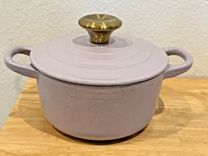 RARO POMELLO ORO HTF LE CREUSET #14 COLORE SCALOGNO MINI COCOTTE FRANCIA - USATO - Foto 1 di 12