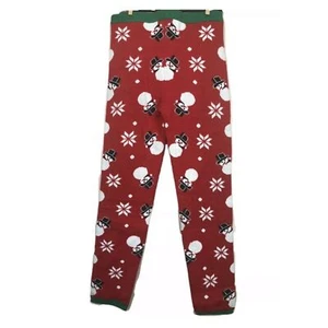 NEW CHRISTMAS woman's size medium M snowman ugly tacky holiday party leggings - Picture 1 of 6