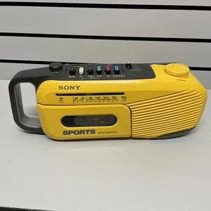 Vintage Sony Sports Water Resistant CFM-101 AM/FM Radio Cassette Player PowersOn - Picture 1 of 23