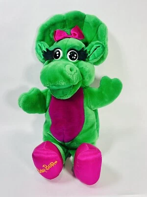 1992 DAKIN BABY BOP Barney puppet hand plush dinosaur soft toy - Image 1 of 4