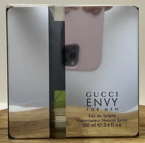 GUCCI ENVY Mens Eau De Toilette EDT Spray 3.4 oz 100 ml Discontinued Rare SEALED - Picture 1 of 5