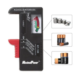 Batterie celle a pulsante AAA C D 9V 1,5 V tester batteria universale tester - Foto 1 di 12
