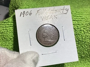 1906 INDIAN HEAD PENNY SCHWACH VOLLE FREIHEIT 🗽 HÖHERE QUALITÄT - Bild 1 von 6