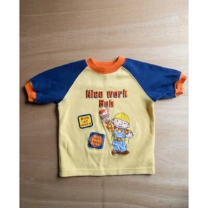 Bob the Builder VTG T-Shirt Nice Work Bob Graphic Tee Short Sleeve Size 5 - Picture 1 of 4