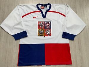 1990's Iihf Czech Ice Hockey Jersey Shirt Nike Size M ÄŒEÅ Tina Dres