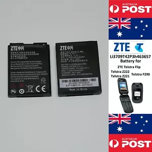 GENUINE ZTE Telstra Flip Battery Li3709T42P3h463657 900mAh - Local Seller - Picture 1 of 12