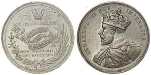 Großbritannien - Medaille - Edward VII - Tod, Wright & Sohn 1910 - Bild 1 von 3
