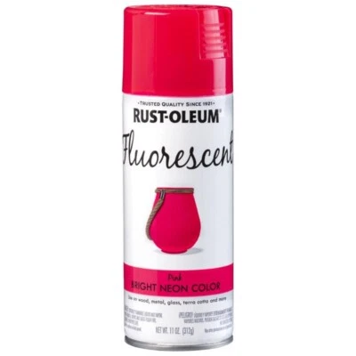 Rust-Oleum Specialty Fluorescent Pink Bright Neon Color Spray Paint 11 ounce - Image 1 of 3