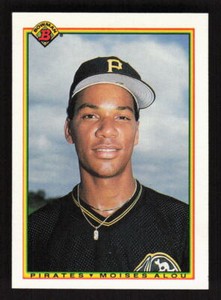 1990  Bowman  #178 Moises Alou RC Pittsburgh Pirates