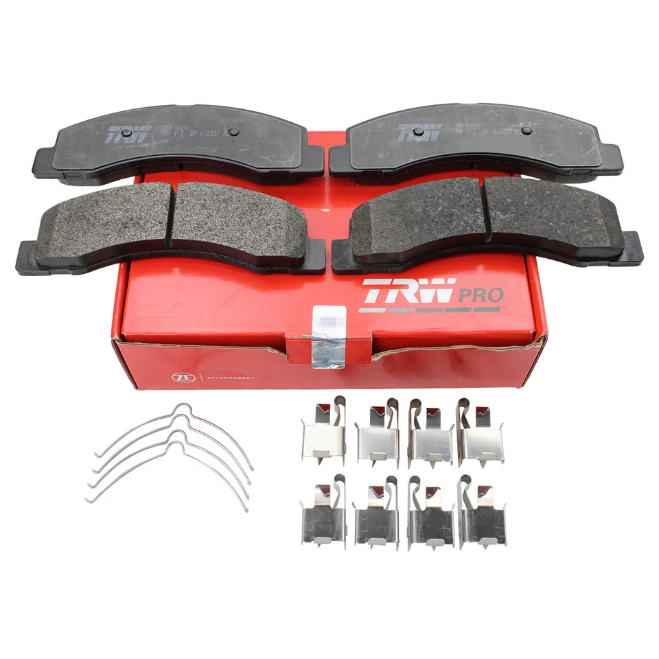Juego de pastillas de freno delanteras metálicas TRW Pro para Ford Excursion F-250 F-350 Super Duty Foto 1 de 4