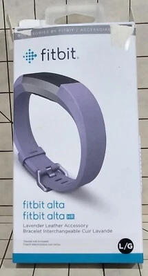 Banda de cuero Fitbit Alta & Alta HR púrpura/banda magenta solo L/G Foto 1 de 4