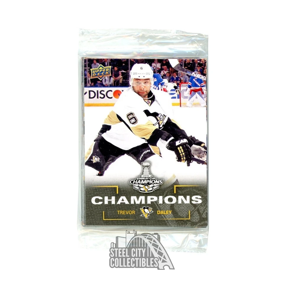 Conjunto de 18 cartas Pittsburgh Penguins 2016 Upper Deck Stanley Cup Champions - Imagem 1 de 1