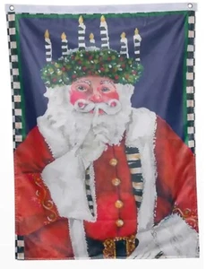 MACKENZIE CHILDS Santa Lucia Flag 40”x 28” - Picture 1 of 2