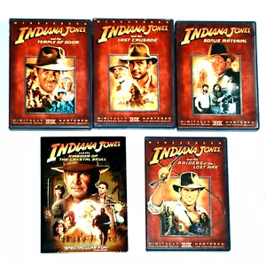 Like New Indiana Jones 4-Movie DVD Adventure Collection, Widescreen Boxed Set - Picture 1 of 6