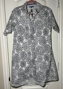Katie Kime Mums Shirtdress Button Down Dress Women’s Small *Missing Belt NWT - Picture 1 of 14