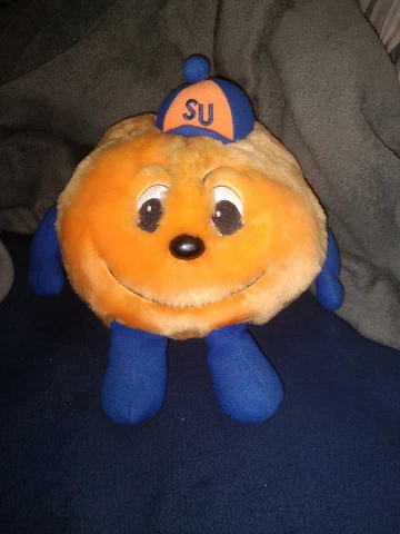 Otto the Orange Syracuse Orangemen Vintage Plush Stuffed Animal Mascot Cover