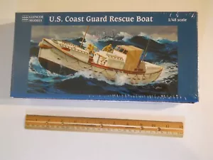 GLENCOE U.S. COAST GUARD RESCUE BOAT #5301 PLASTIC MODEL KIT,(NEW IN SEALED BOX) - Picture 1 of 12