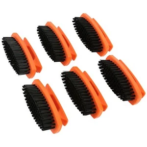 GreatNeck 19025 Fingernail Brushes Red Hard Bristle Nail Brushes (6 Pk) | Profe - Picture 1 of 9