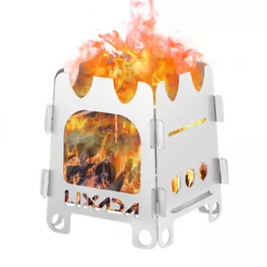 Lixada Outdoor Camping Wood Stove Ultralight Alcohol Stove W/ Alcohol Tray F7Q9 - Picture 1 of 12