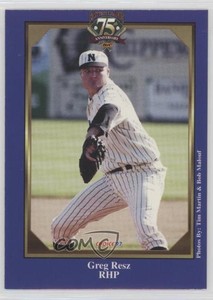 1997 Choice Norwich Navigators Eastern League 75th Anniversary Greg Resz #25