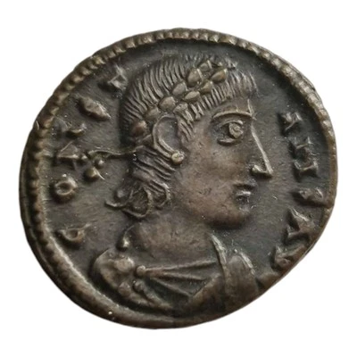 Constans Roman Empire AE Reduced Follis Coin 340-350 Alexandria Mint 2K - Image 1 of 2