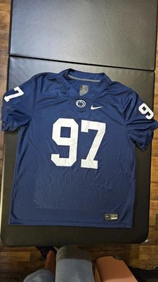 FLAWS PJ Mustipher Penn State Nittany Lions Nike Football Jersey Mens XL Blue - Image 1 of 4