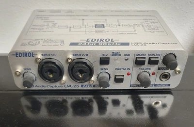 Edirol (Roland) UA-25 USB 2-Kan. Audio+MIDI Interface, Mic-Pre 24bit/96kHz ab 1€ - Bild 1 von 4