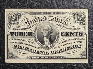 High Grade Series of 1863 Three Cent Fractional Currency - Picture 1 of 2