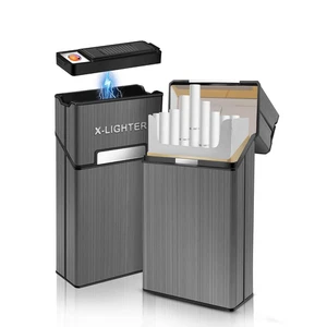 Estuche XL079 para cigarrillos 100s king size con encendedor electrico de bobina - Picture 1 of 12