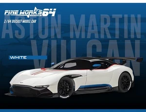 Fine Works 1:64 Aston Martin Vulcan Diecast Model Car Opening Hood Limited 999 - Picture 1 of 9