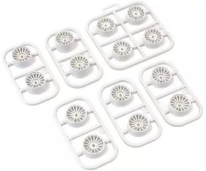 Radio-controlled multi-offset wheel set (white/miniz AWD/14pcs) [MDH100WB] - Picture 1 of 1