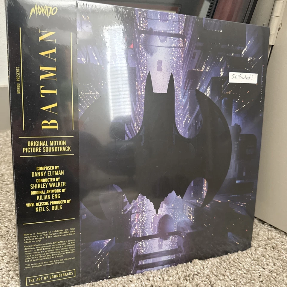 Batman Vinyl LP by Danny Elfman sealed yellow/black green/purple LP soundtrack - Image 1 of 4