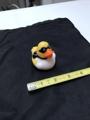 Rubber Duck Caped Crusader Bathtub Toy Yellow w Black Cape - Image 1 of 4