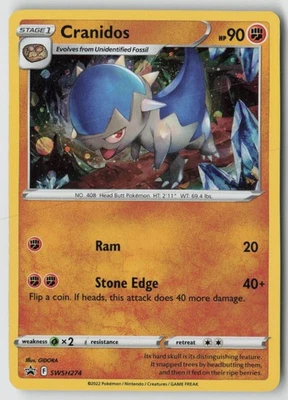 Cranidos - SWSH274 - SWSH: Sword & Shield Promo Cards Holofoil- PTCG - Image 1 of 2