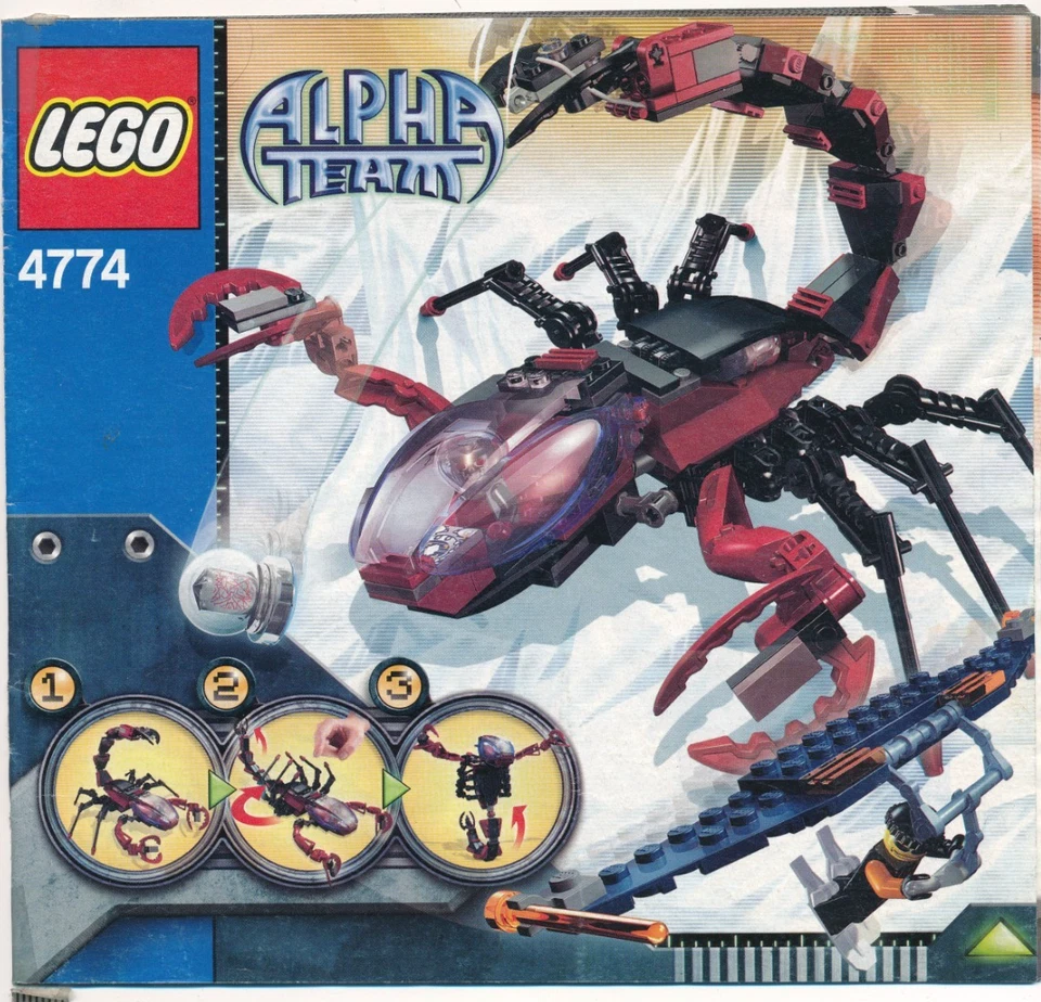LEGO Alpha Team Scorpion Orb Launcher 4774 - Instruction Manual Only - Image 1 of 1