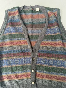 The Italian Sweater Company Maglione Uomo Gilet Colorato Taglia Large - Foto 1 di 9