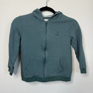 Me & Henry Kinder 6/7 Jahre türkis blau Hund Logo Reißverschluss Hoodie Jacke Outdoor Spielen - Bild 1 von 11