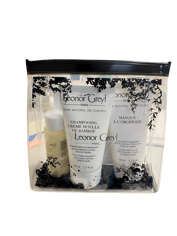 Leonor Greyl Paris Juego de Cuidado del Cabello de Viaje 3 Piezas Champú Mascarilla Acondicionador Nuevo Foto 1 de 1
