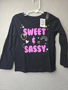 NEW, TODDLER GIRLS LONG SLEEVE TEE, SIZE 3T, CHILDRENS PLACE SWEET AND SASSY - Picture 1 of 3